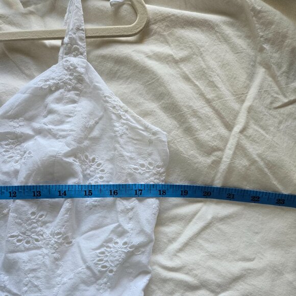 White Maxi Cotton Sundress - Picture 12 of 15